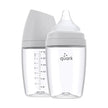 Quark BuubiBottle Max Hybrid Feeding Bottle 8oz (2pack 0M-Plus) Gamma Grey