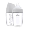 Quark BuubiBottle Max Hybrid Feeding Bottle 8oz (2pack 0M-Plus) Gamma Grey