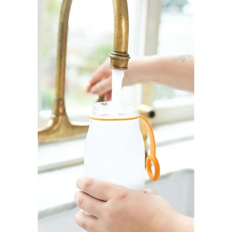 Quark BuubiBottle Smart Portable Milk Warmer 10oz White Ionic Orange