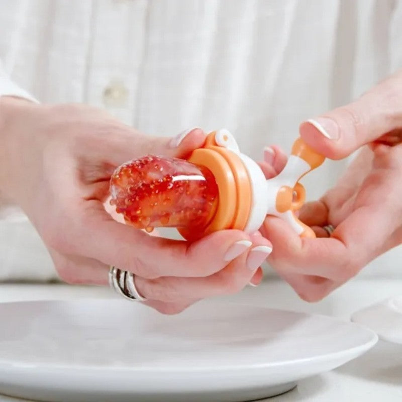 Quark Fruuti Silicone Fruit Feeder (4m-Plus) Ionic Orange