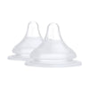 Quark RealFeel Bottle Nipples 2pack (6M+) Fast Flow