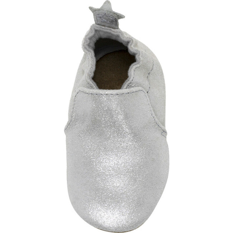 Robeez Baby Shoes Pretty Pearl Silver Iridescent