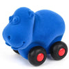 Rubbabu Aniwheelies Hippo Small Light Blue