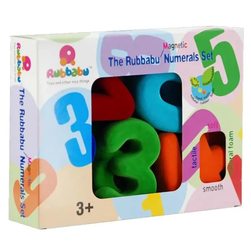 Rubbabu Numerals Set Large Magnetic 4