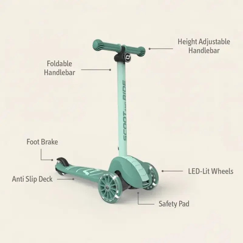 Scoot & Ride Highwaykick 3S LED Forest