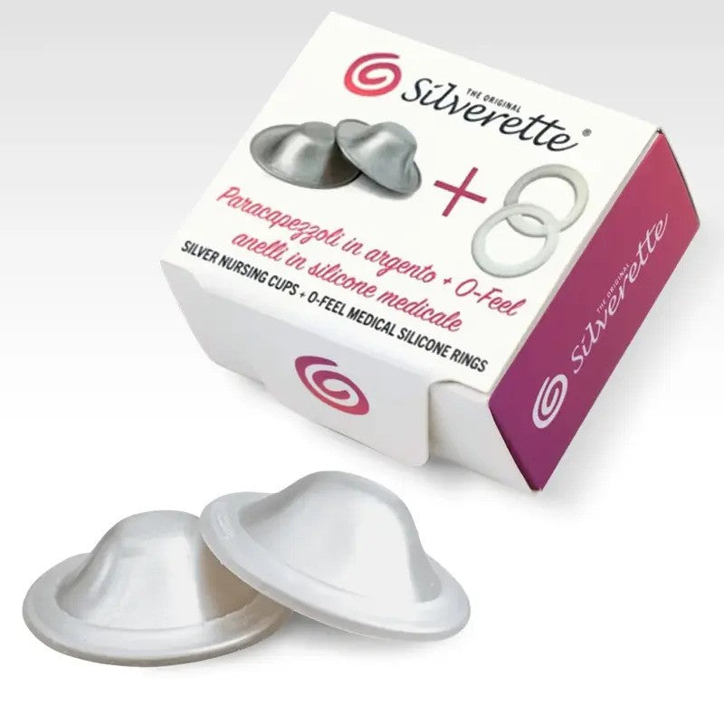 Silverette The Original Silver Nursing Cups Plus O-Feel Regular