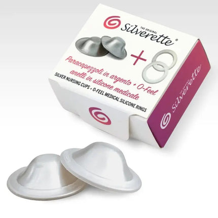 Silverette The Original Silver Nursing Cups Plus O-Feel Regular