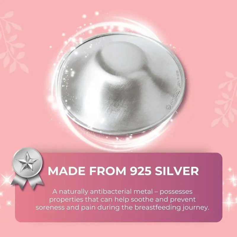 Silverette The Original Silver Nursing Cups Plus O-Feel Regular