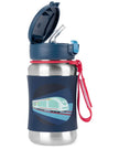 Skip Hop Spark Style Stainless Steel Straw Bottle Train