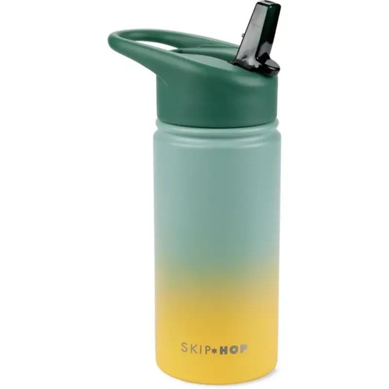 Skip Hop Wander Stainless Steel Straw Bottle - Bugs