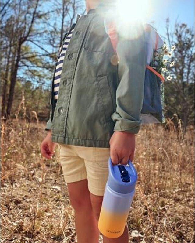 Skip Hop Wander Stainless Steel Straw Bottle - Outer Space