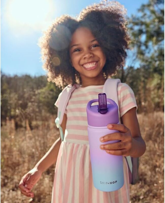 Skip Hop Wander Stainless Steel Straw Bottle - Sweet Treats