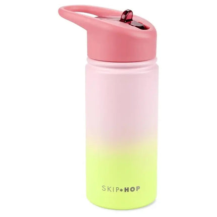 Skip Hop Wander Stainless Steel Straw Bottle - Wildflower