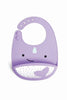 Skip Hop Zoo Fold & Go Silicone Bib - Narwhal