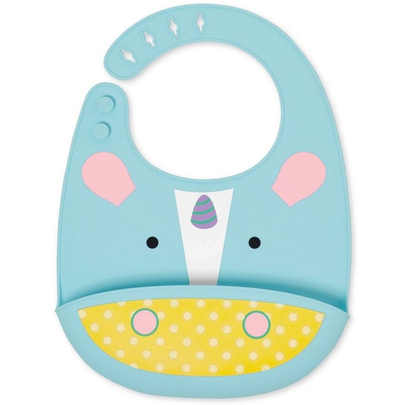 Skip Hop Zoo Fold & Go Silicone Bib – Unicorn