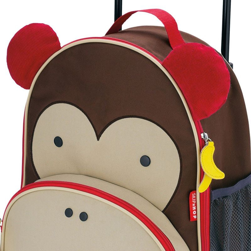 Skip Hop Zoo Kids Rolling Luggage Monkey