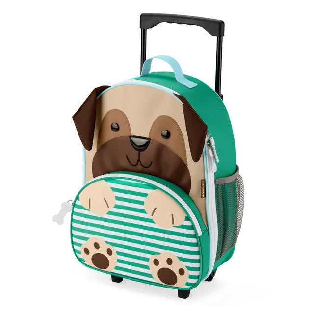 Skip Hop Zoo Kids Rolling Luggage Pug