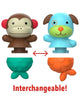 Skip Hop Zoo Mix & Match Flippers Monkey & Dog