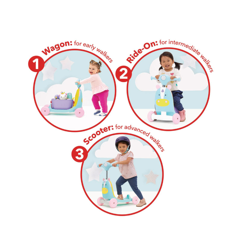 Skip Hop Zoo 3-in-1 Ride-On Toy Hedgehog