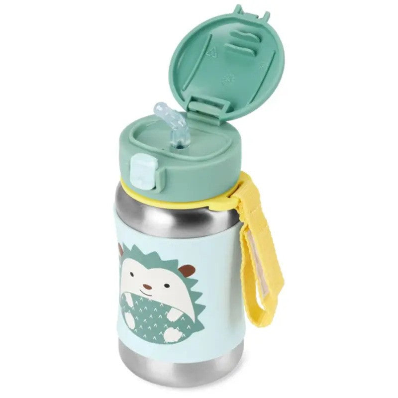 Skip Hop Zoo Stainless Steel Straw Bottle Hedgehog