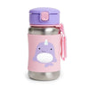 Skip Hop Zoo Stainless Steel Straw Bottle Narwhal