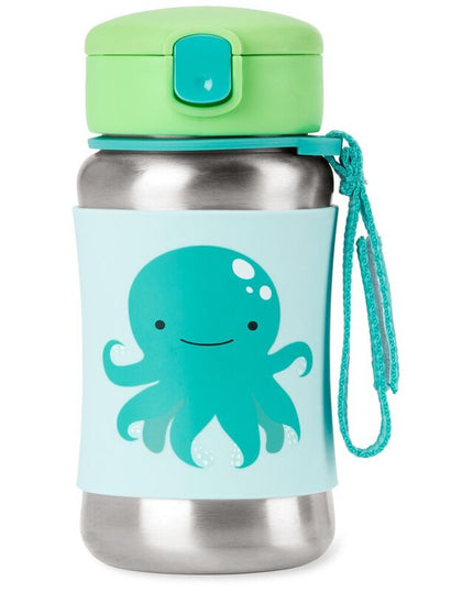 Skip Hop Zoo Stainless Steel Straw Bottle Octopus