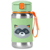 Skip Hop Zoo Stainless Steel Straw Bottle Racoon