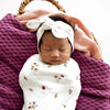 Snuggle Hunny Baby Organic Swaddle & Topknot Set Ladybug