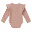 Snuggle Hunny Organic Long Sleeve Bodysuit Rose