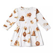 Snuggle Hunny Organic Long Sleeve Dress Lion