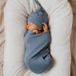 Snuggle Hunny Swaddle & Beanie Set Indigo