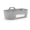 SnuzBaskit Dark Grey Moses Basket & Natural Stand Set