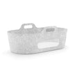 SnuzBaskit Light Grey Moses Basket & Natural Stand Set