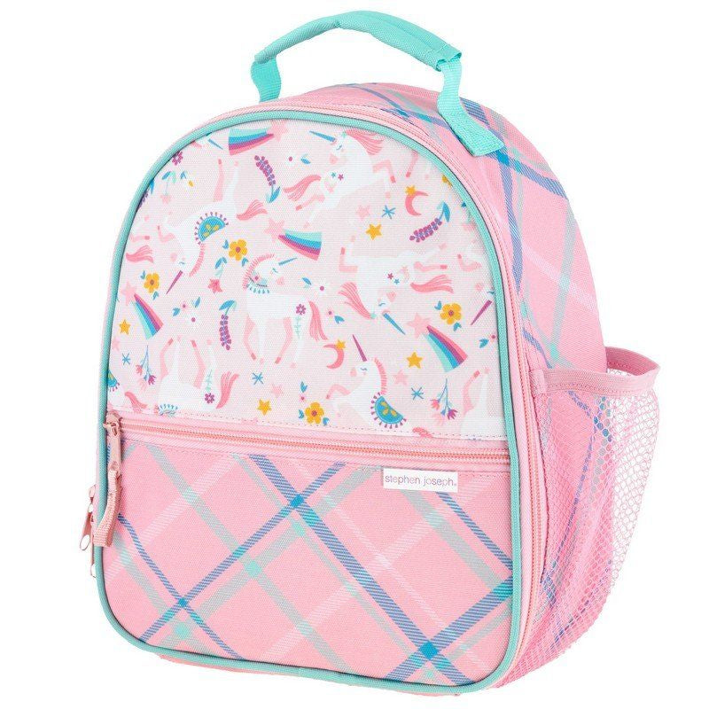 Stephen Joseph All Over Print Lunch Bag Pink Unicorn