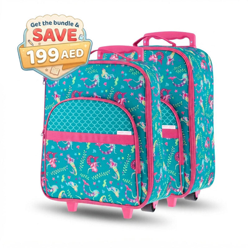 Stephen Joseph All Over Print Trolley Bag Mermaid Twin Bundle