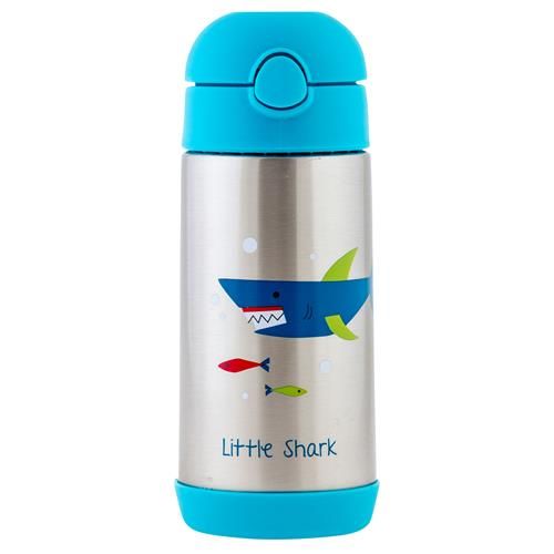 Stephen Joseph Double Wall Insulated Stainless Steel Bottle - Shark