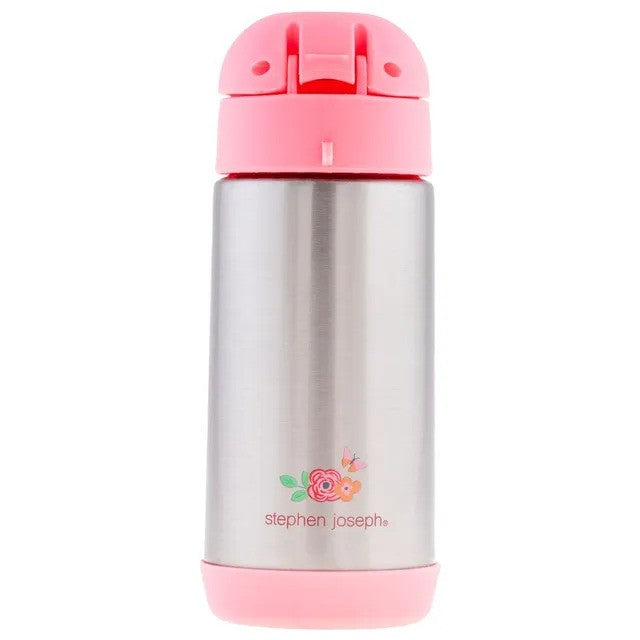 Stephen Joseph Double Wall Insulated Stainless Steel Bottle Floral