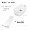 Stokke Flexi Bath + Newborn Support Bundle Sandy Beige