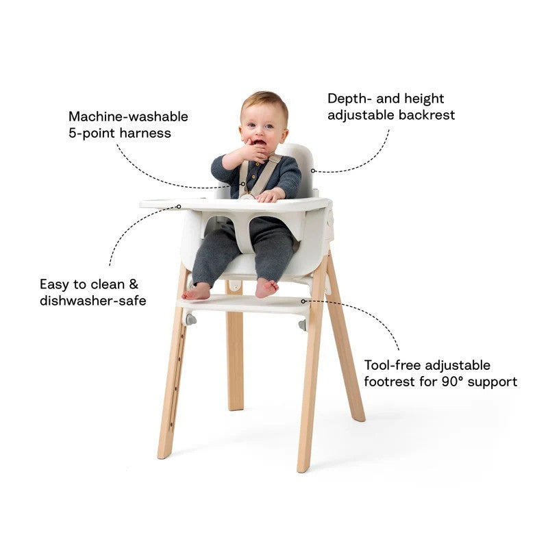 Stokke Steps High Chair Black Warm Brown