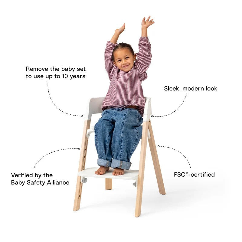 Stokke Steps High Chair Black Warm Brown