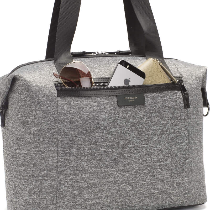 Storksak Stevie Luxe Grey Scuba