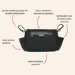 Storksak Stroller Organiser Scuba Black & Silver