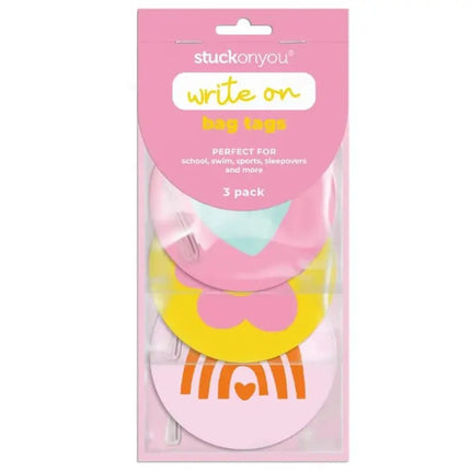 Stuck On You Bag Tag 3Tags (3pack) Rainbow Love