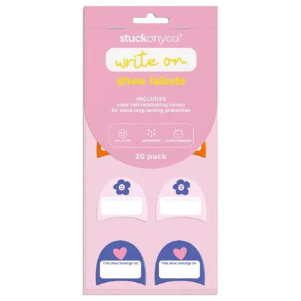 Stuck On You Stick On Shoe (24 Labels) Rainbow Love