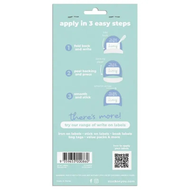 Stuck On You Stick On Shoe (24 Labels) Starstruck