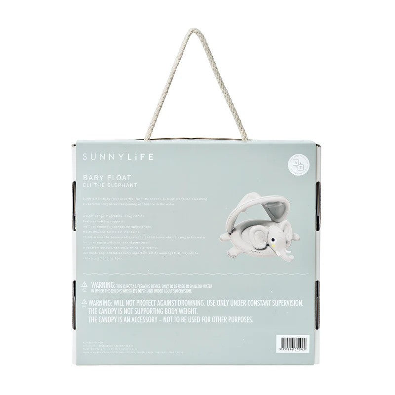 Sunny Life Baby Float Eli The Elephant Grey