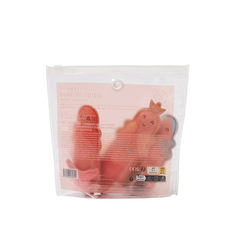Sunny Life Dive Buddies Set Of 3 Melody The Mermaid