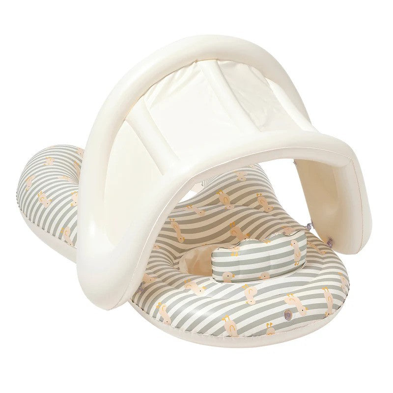 Sunny Life Float Together Baby Seat Duck Sage Stripe