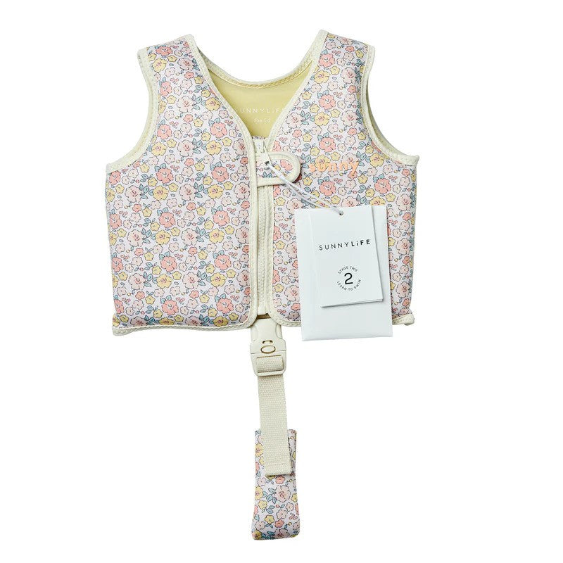 Sunny Life Float Vest Into The Garden Ditsy Floral