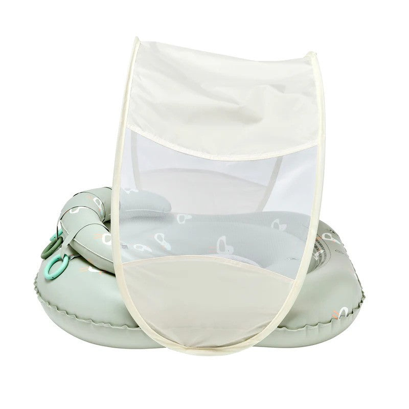 Sunny Life Interactive Baby Float With Shade UPF40 (Max WT:24LBS 6-12M) Sammy The Seagull Green